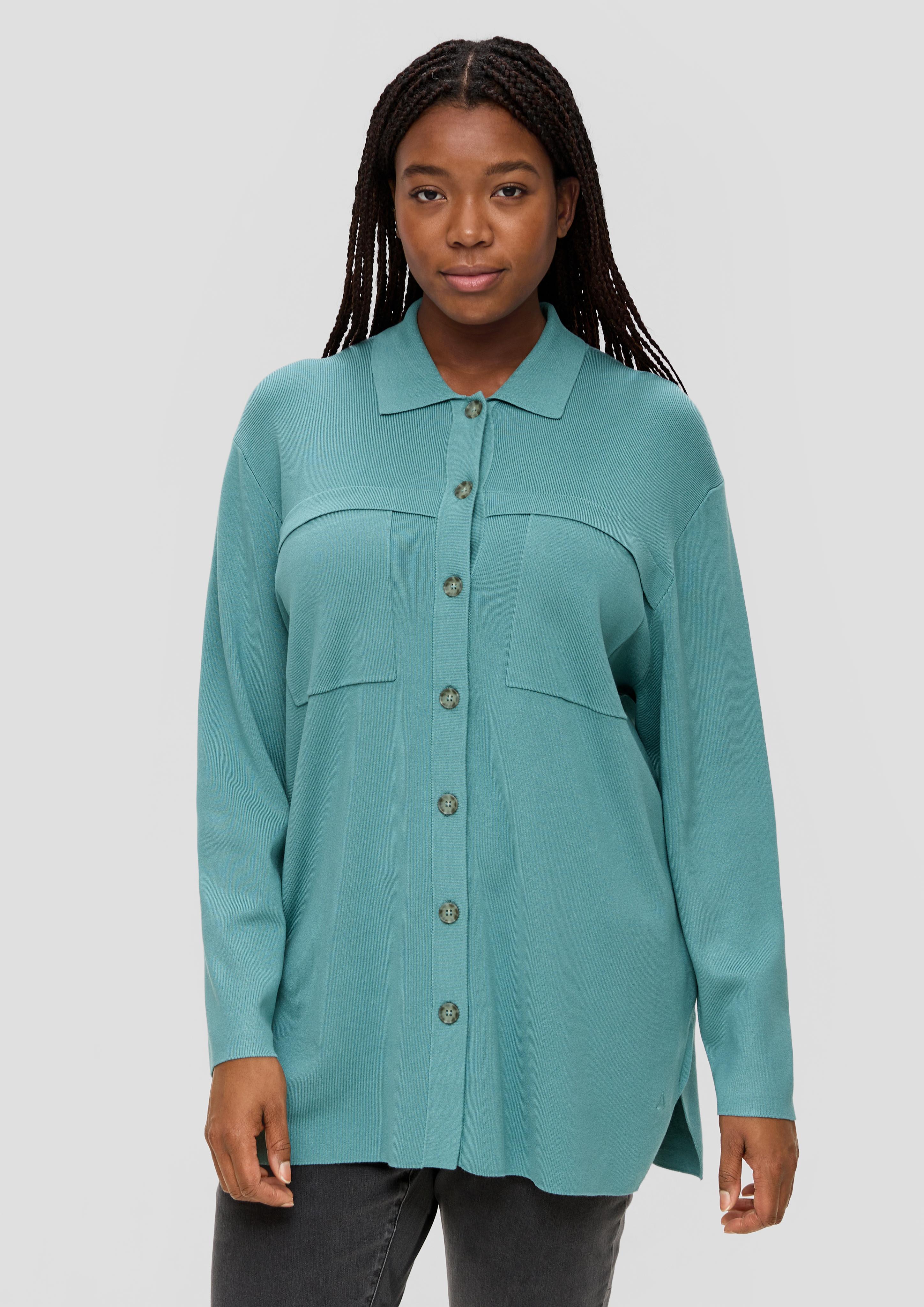 Overshirt mit aufgesetzten Taschen  2138183-6557