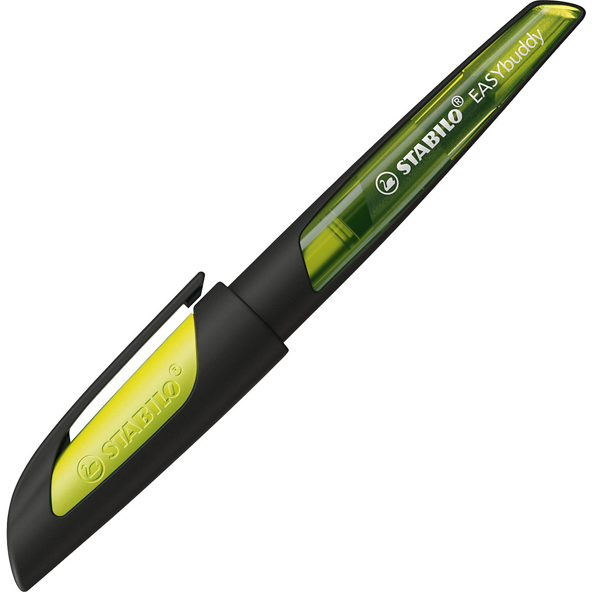 Schulfüller STABILO® EASYbuddy, M, schwarz/limette, inkl. 1 Standardpatrone