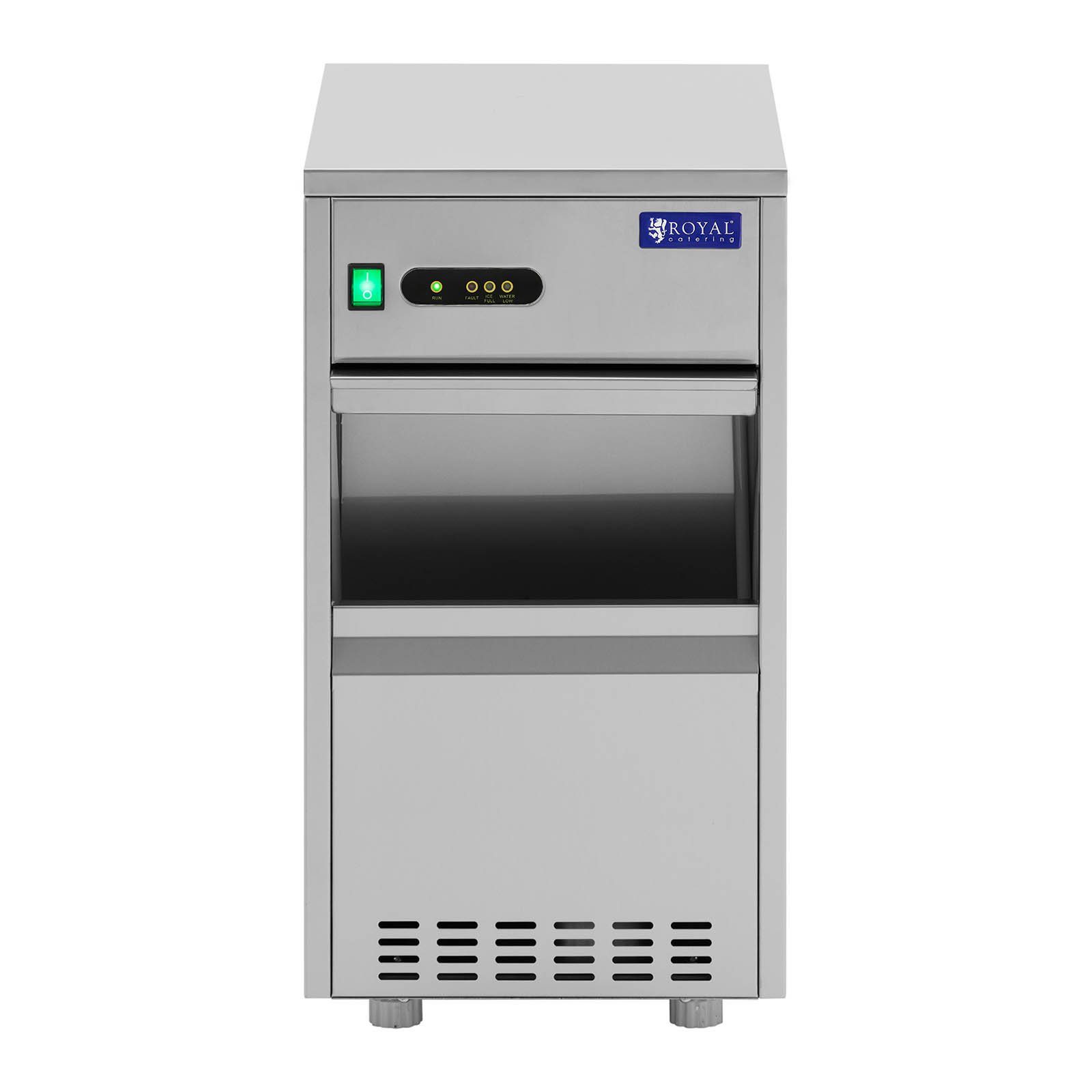 Royal Catering Eiswürfelmaschine Scherbeneismaschine 25 kg/ 24 h Flockeneismaschine Scherbeneisbereiter