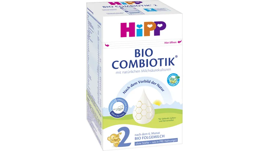 HiPP Bio Milchnahrung 2 BIO Combiotik® ohne Stärke 600 g