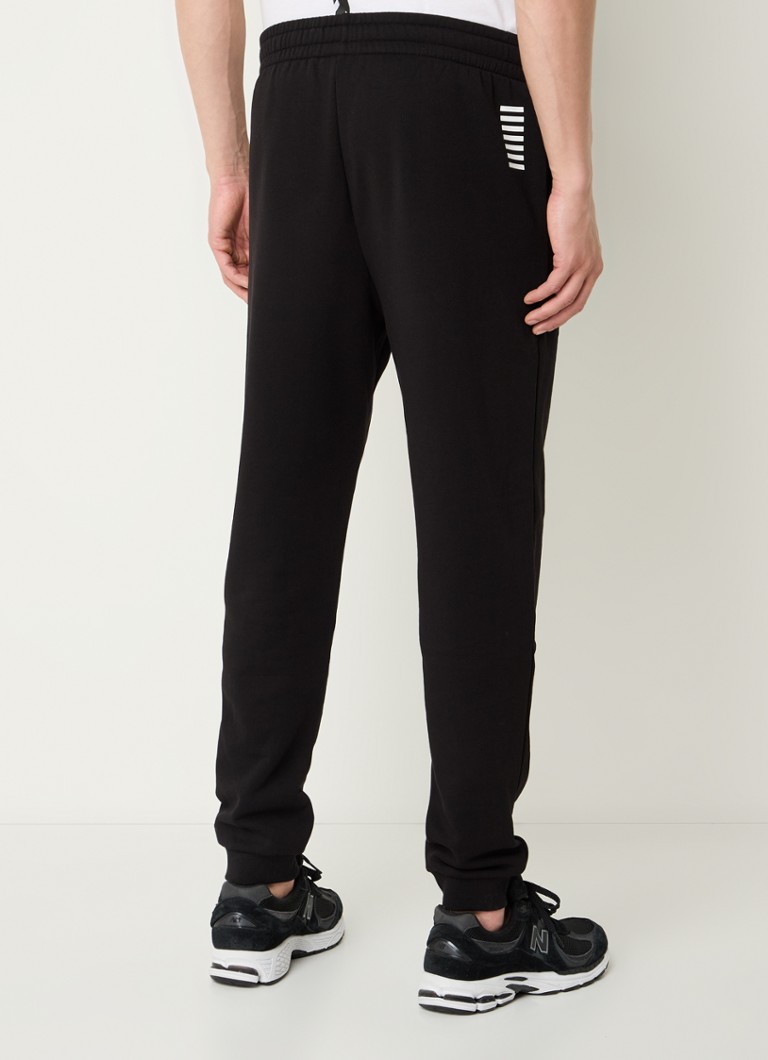 Teplákové nohavice Emporio Armani zúženého strihu s bočnými vreckami a logom