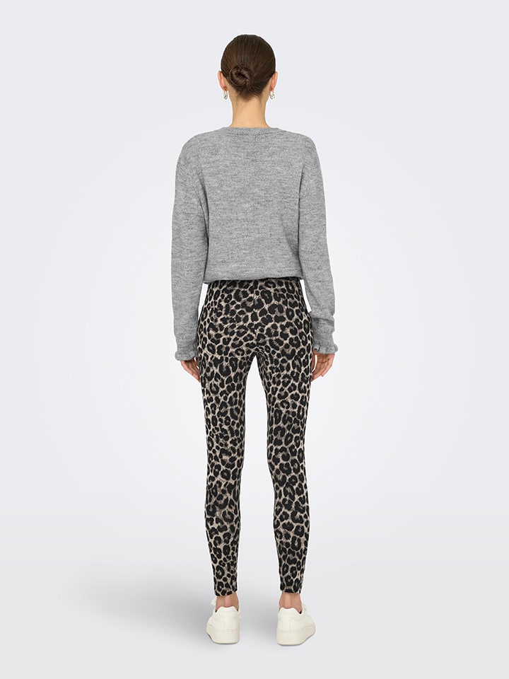 JDY Leggings in Beige/ Schwarz günstig kaufen