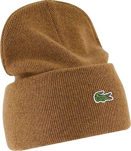 Lacoste Strickmütze WOOL BEANIE mit Wolle