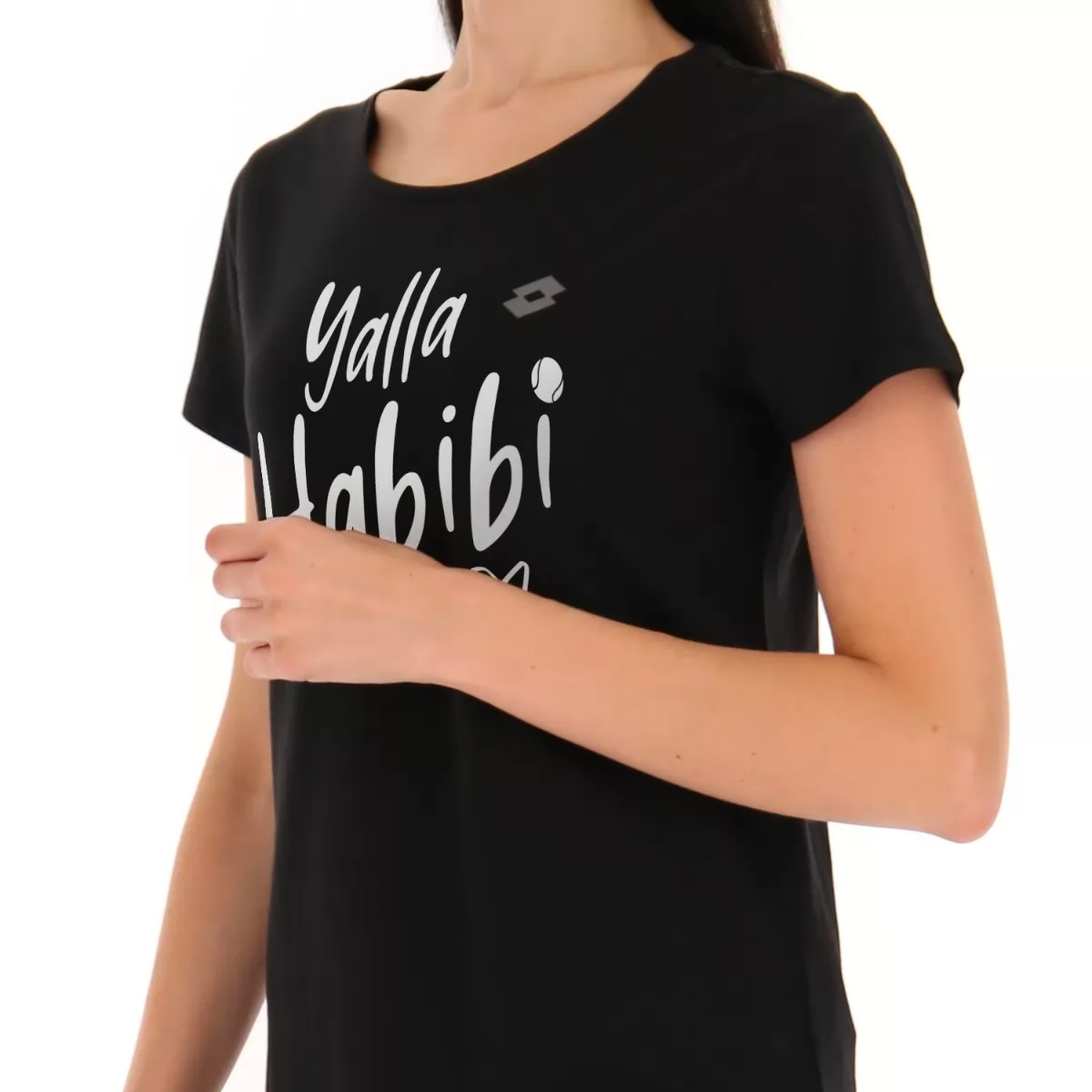 YALLA HABIBI JABEUR W T-SHIRT 2 HELT SVART
