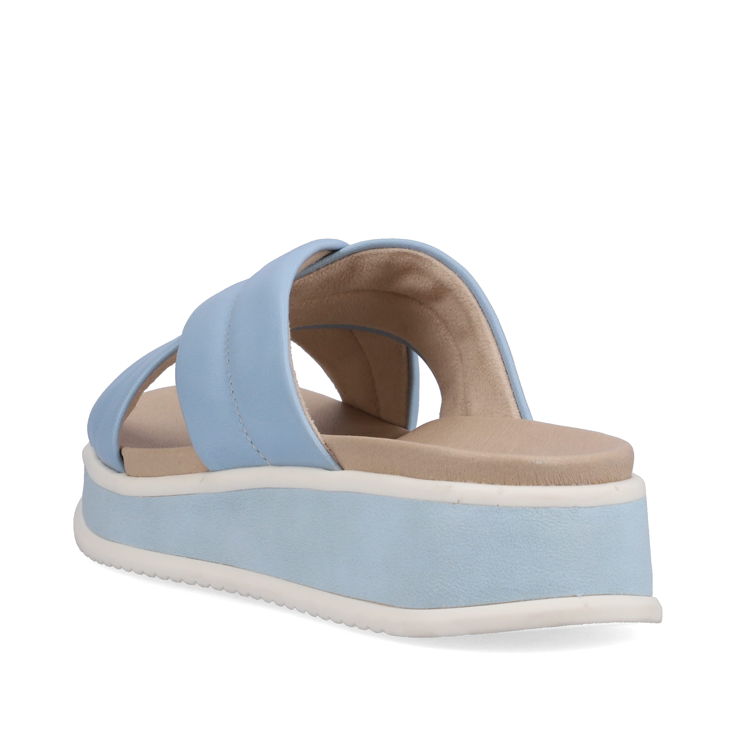 Rieker Damen Pantoletten light summer blue
