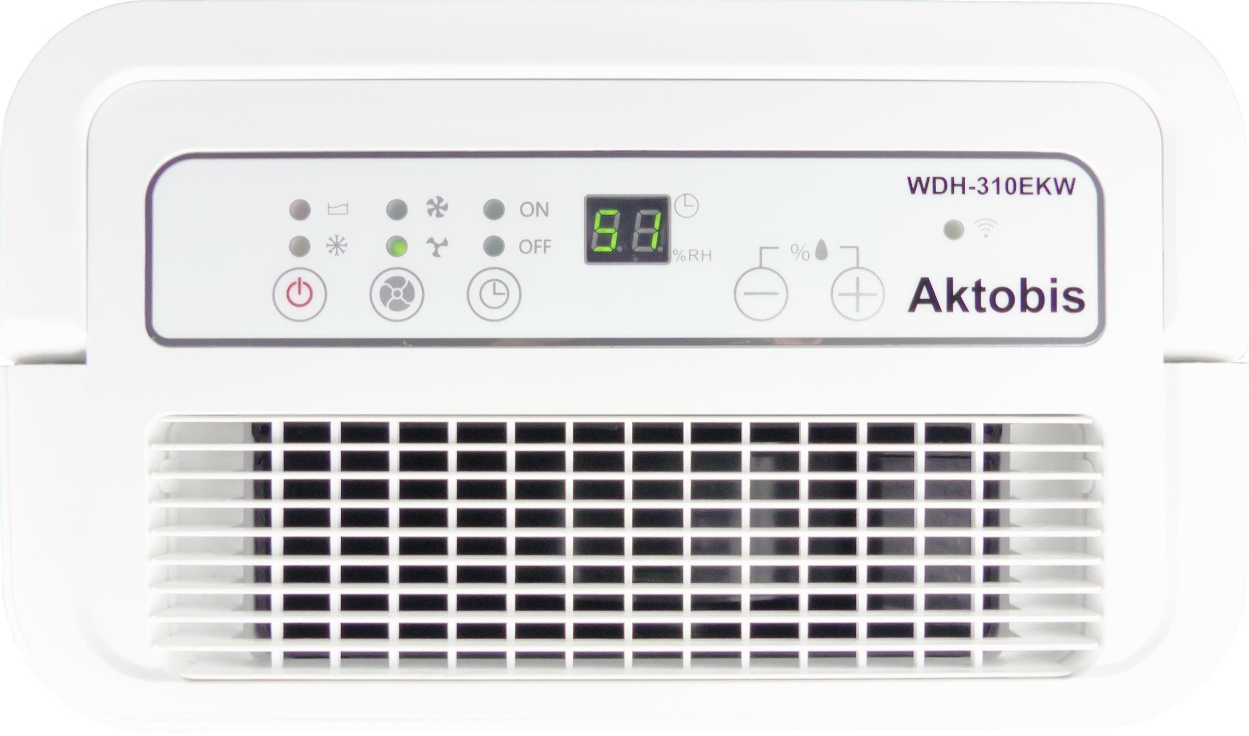 WDH Luftentfeuchter Luftentfeuchter WDH-310EKW mit WLAN-Steuerung, für 75 m³ Räume, Entfeuchtung 12 l/Tag, Tank 2,5 l