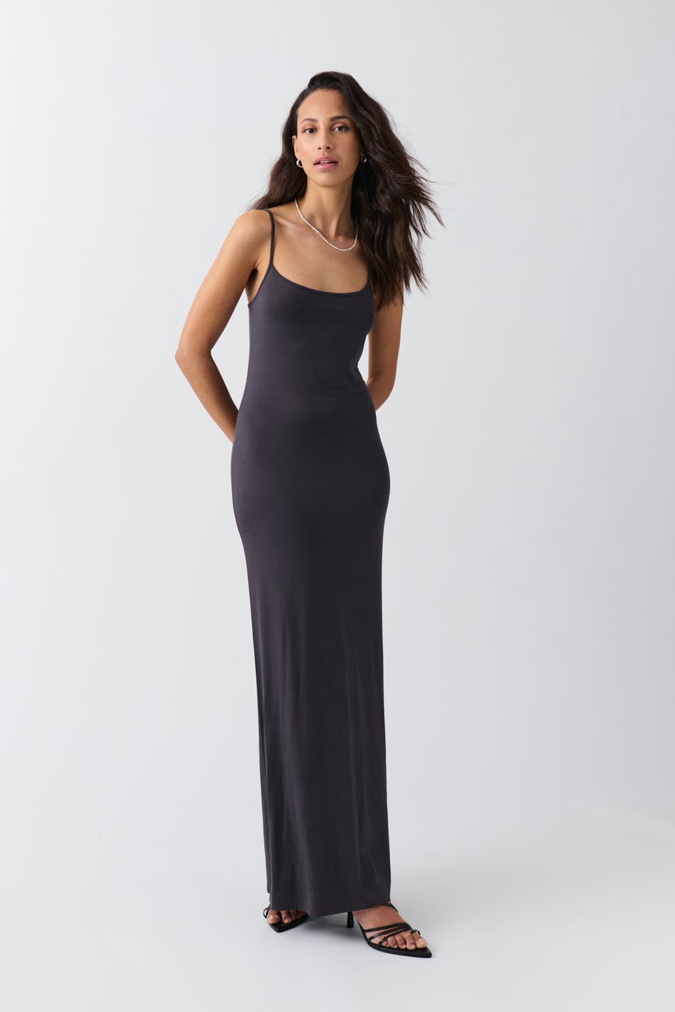 Soft touch tall maxi slip dress