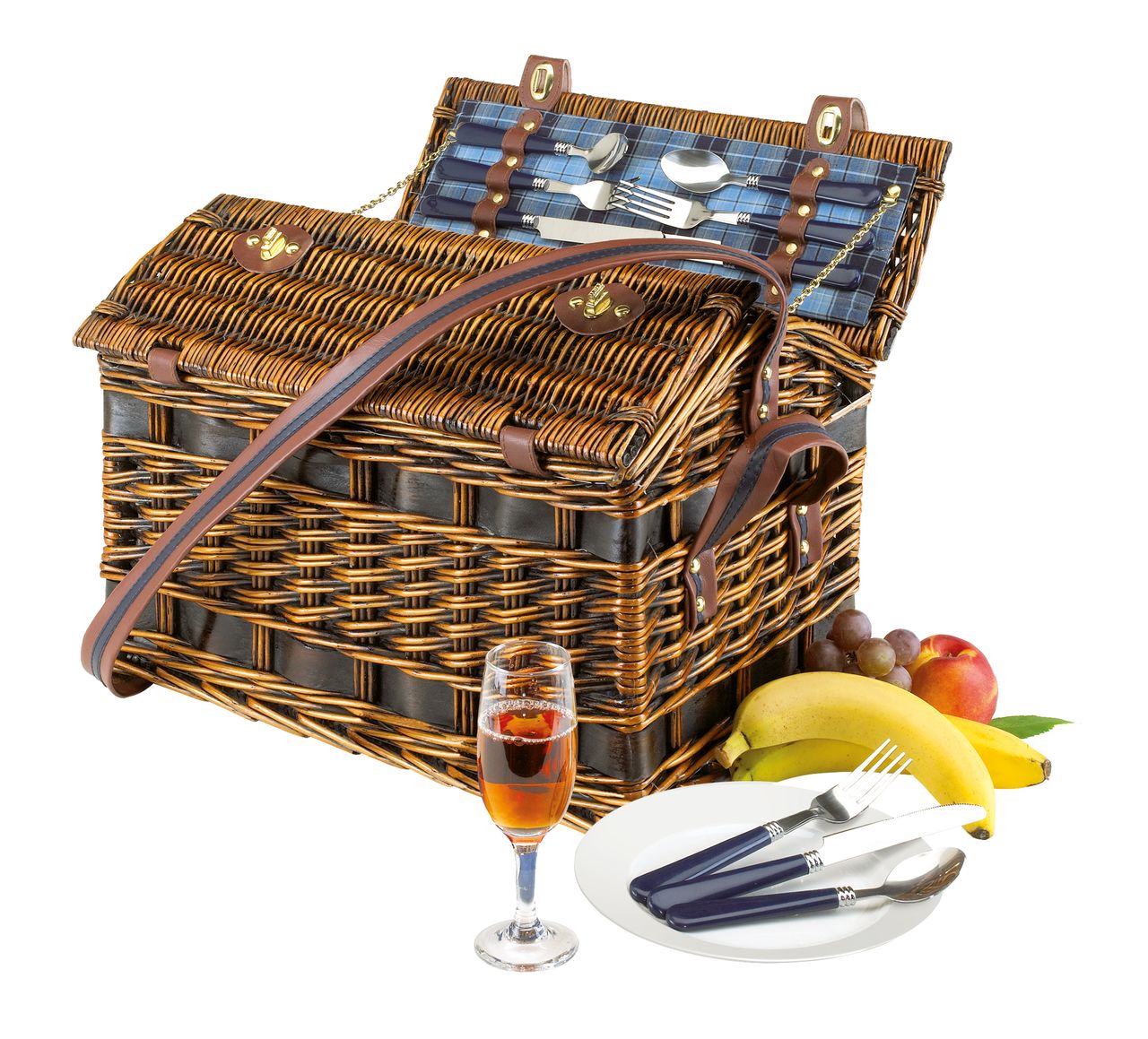 CHECK.IN Weiden-Picknickkorb SUMMERLOVE für 4 Personen