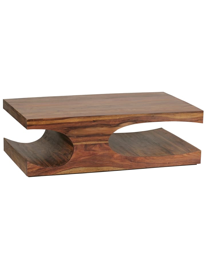 KADIMA DESIGN Couchtisch BOHA Massiv-Holz 118 cm breit Wohnzimmer-Tisch in Massivholz günstig kaufen onesize