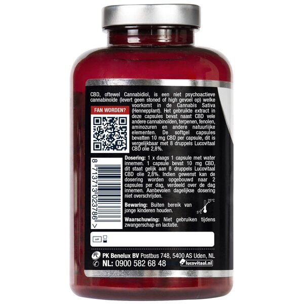 Lucovitaal CBD 10mg Capsule di cannabidiolo 90 pezzi
