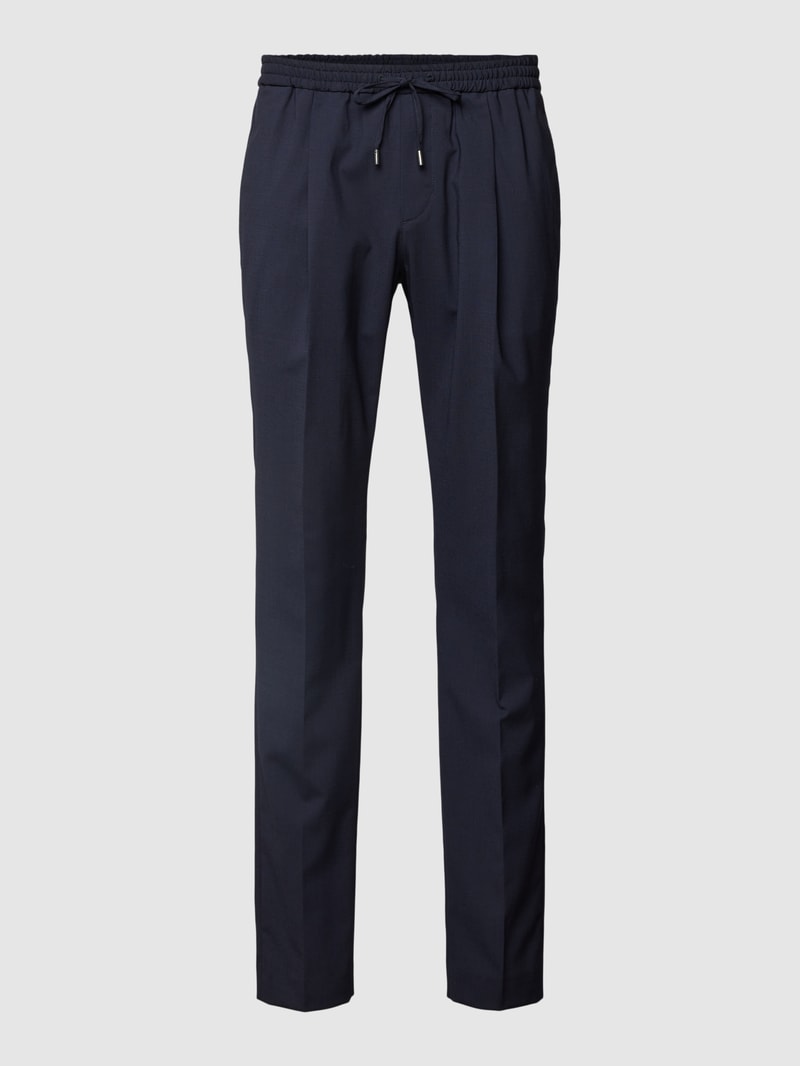 Hose mit Eingrifftaschen Modell 'DOBBY' in marineblau