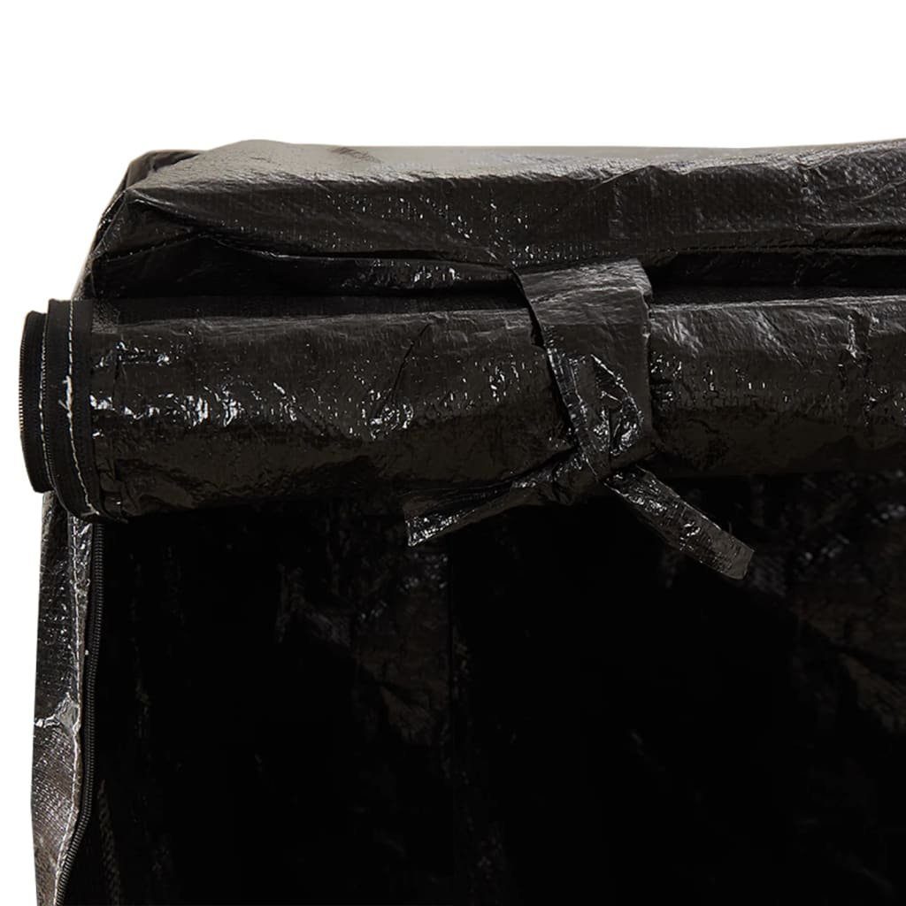 vidaXL Gartenmöbel-Schutzhülle Abdeckung für Schaukelbank 8 Ösen 125x90x135/165 cm Polyethylen (1-St)