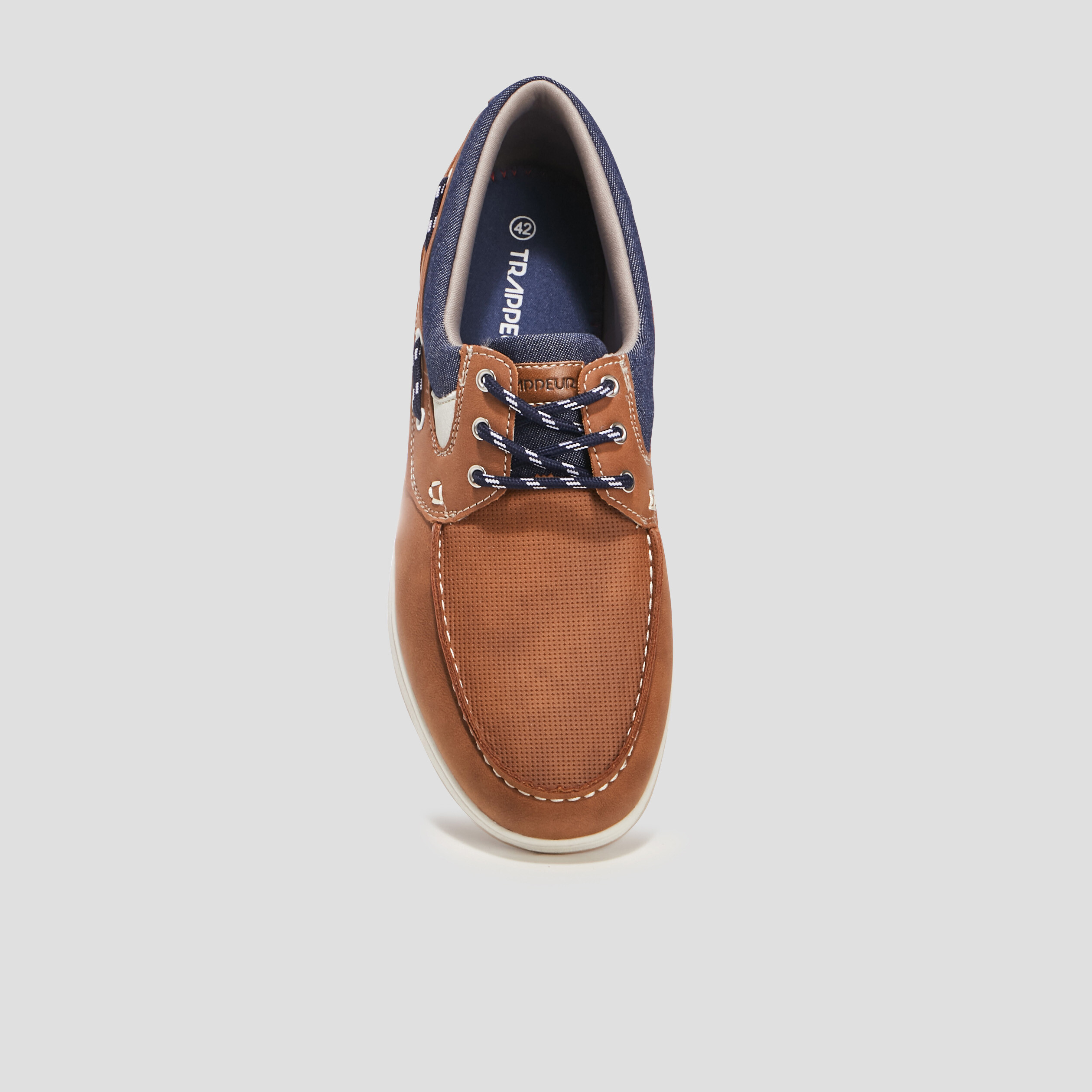 Chaussures bateau Trappeur marron homme | La Halle