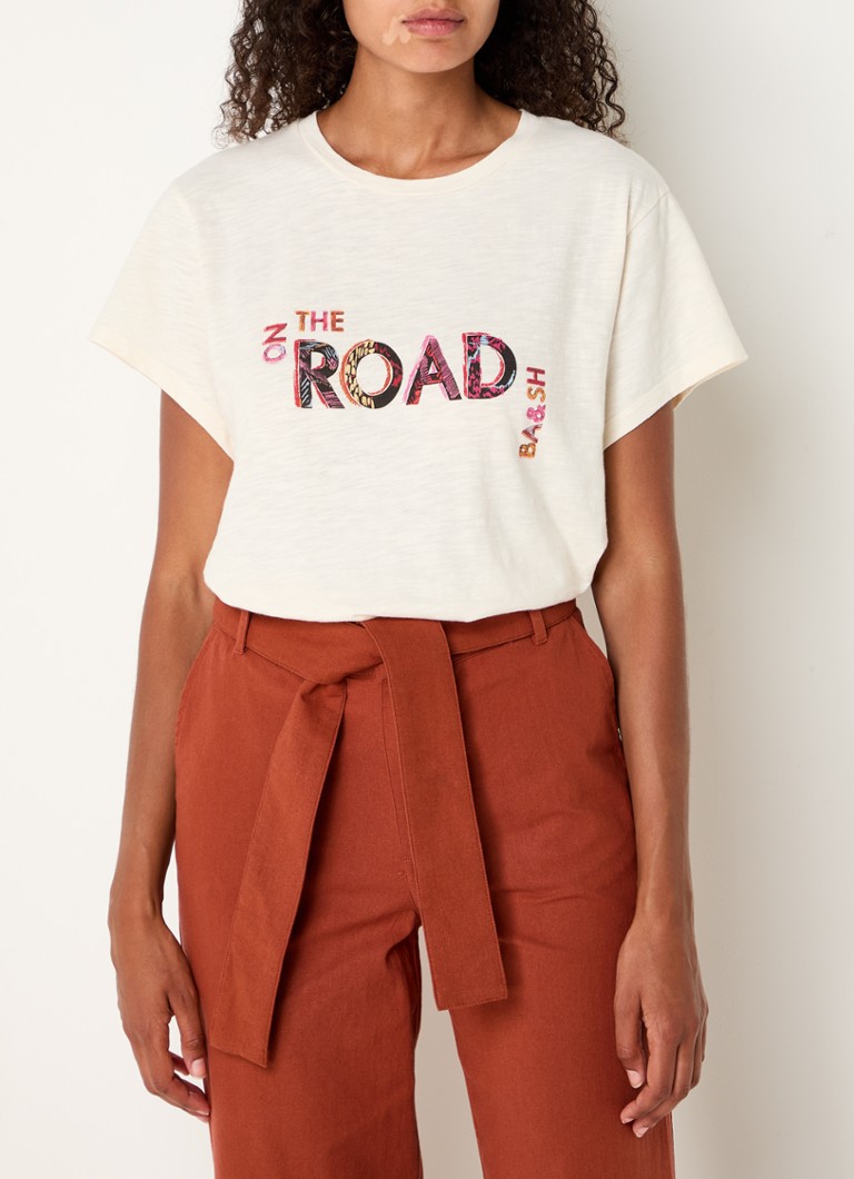 ba&sh Mita T-shirt with print and round neck