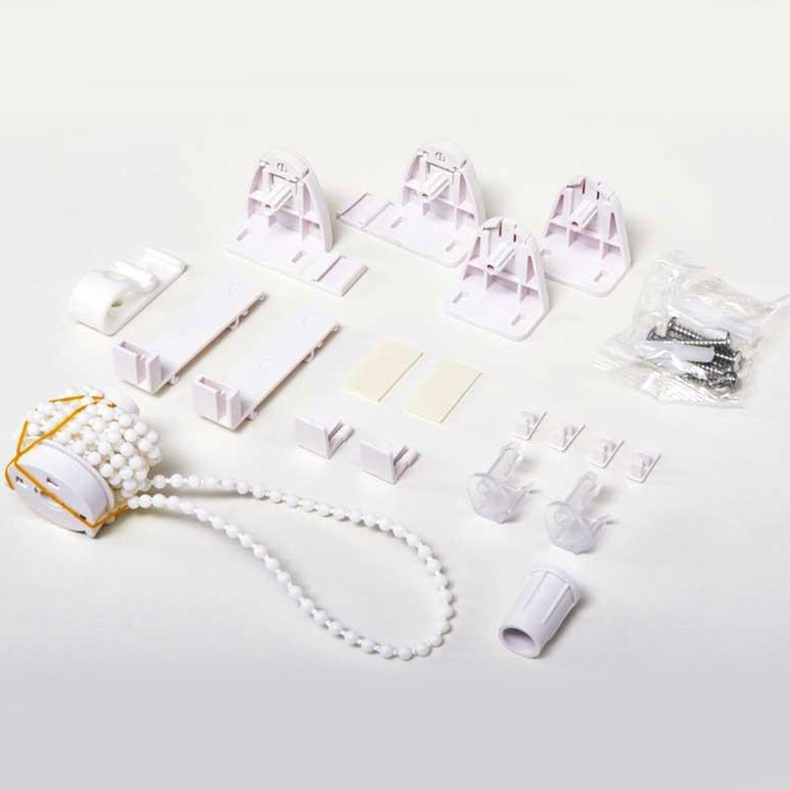 Doppelrollo Twice, Lichtdurchlässig, Sicherheitsclip für Kette, Karat, Schrauben, EasyFix Klemmträger zum Einhängen, Kleben, blickdicht