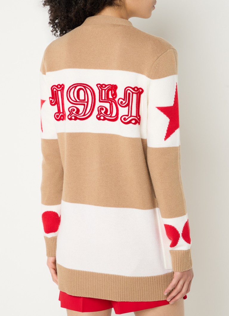 MaxMara Valido -ohutneuletakki kashmirsekoitteesta, jossa flokekuosi