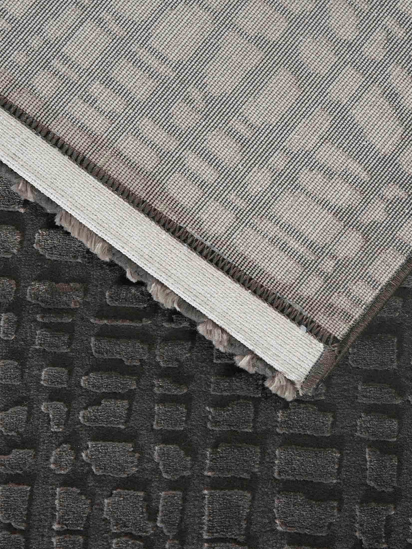 Bayonne Moderner Teppich, Anthrazit