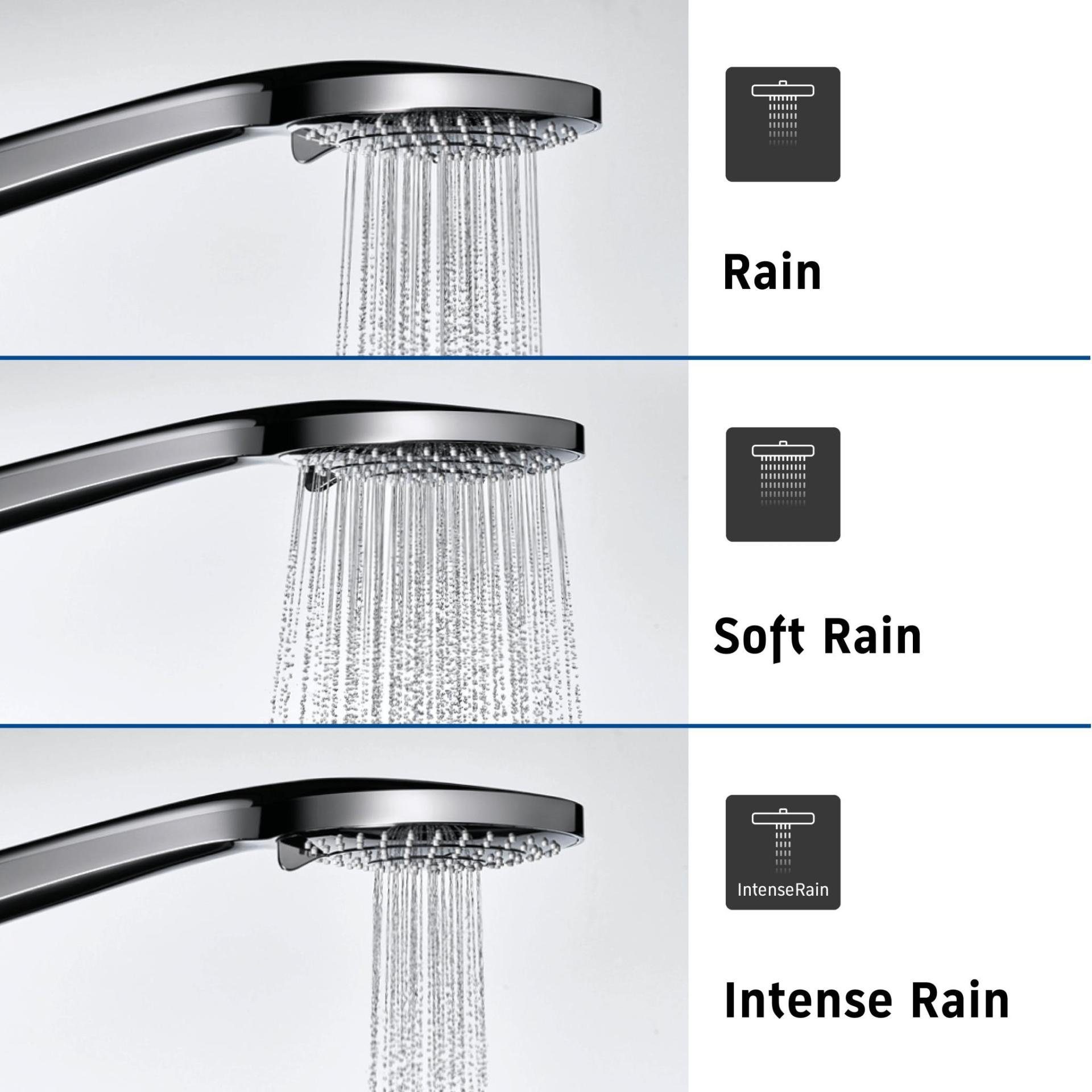 Duravit Handbrause Handbrause 3jet 110 MinusFlow Duschkopf Regendusche, (1-tlg), Anschlussbreite: 1/2 Zoll