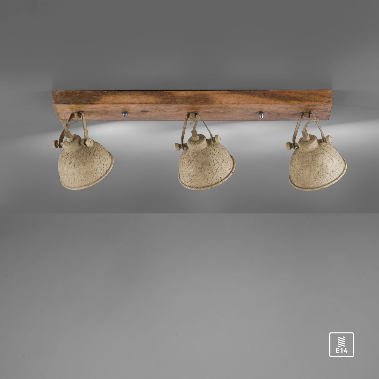 JUST LIGHT LeuchtenDirekt Wand- und Deckenleuchte, SAMIA, 3x  E14 a max. 40,00 Watt, dreh- und schwenkbar, Innenleuchte, IP20