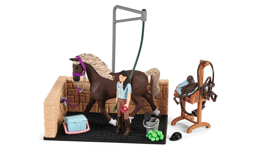 Schleich 42438 - Horse Club - Waschplatz mit Horse Club Emily & Luna