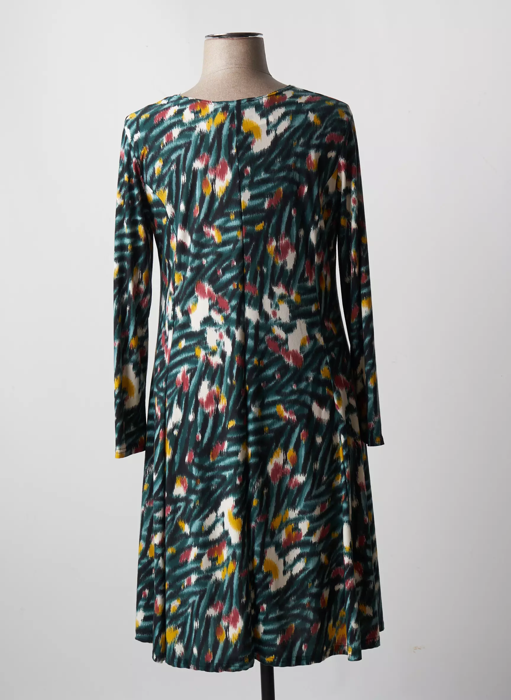 Vetistyle Robes Mi Longues Femme couleur vert