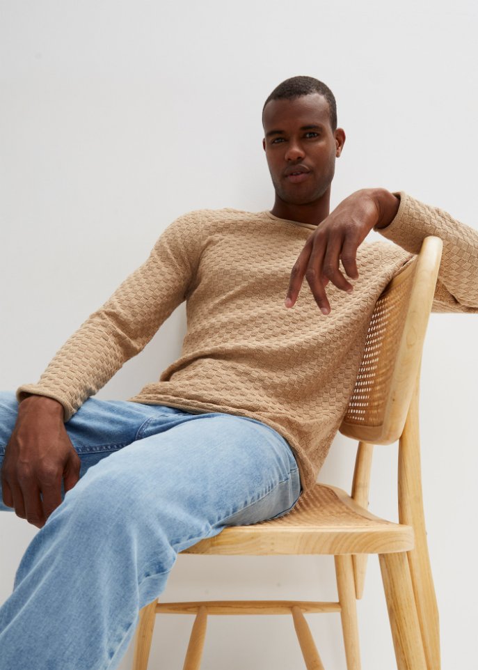 Pullover mit recycelter Baumwolle