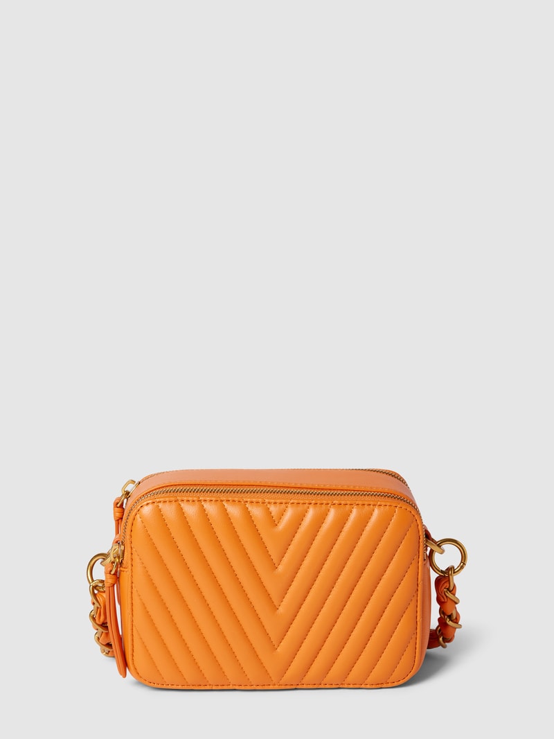 Umhängetasche mit Ziernähten Modell 'ELLA' in orange