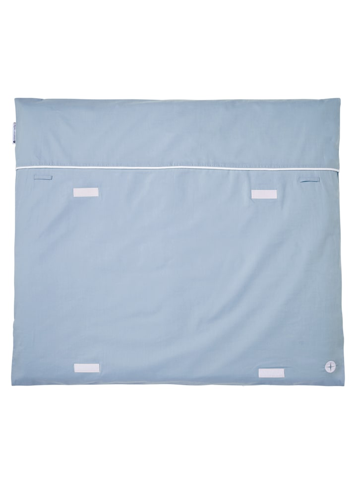 nordic coast company  Wickelauflage in Voile Blau - Grau (L) 70 cm, (B) 80 cm günstig kaufen onesize