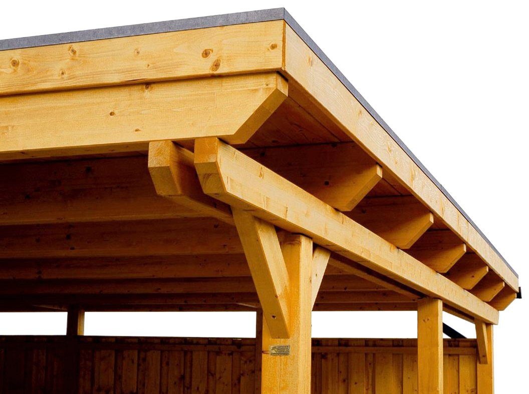 Skanholz Einzelcarport Emsland, BxT: 354x604 cm, 223 cm Einfahrtshöhe