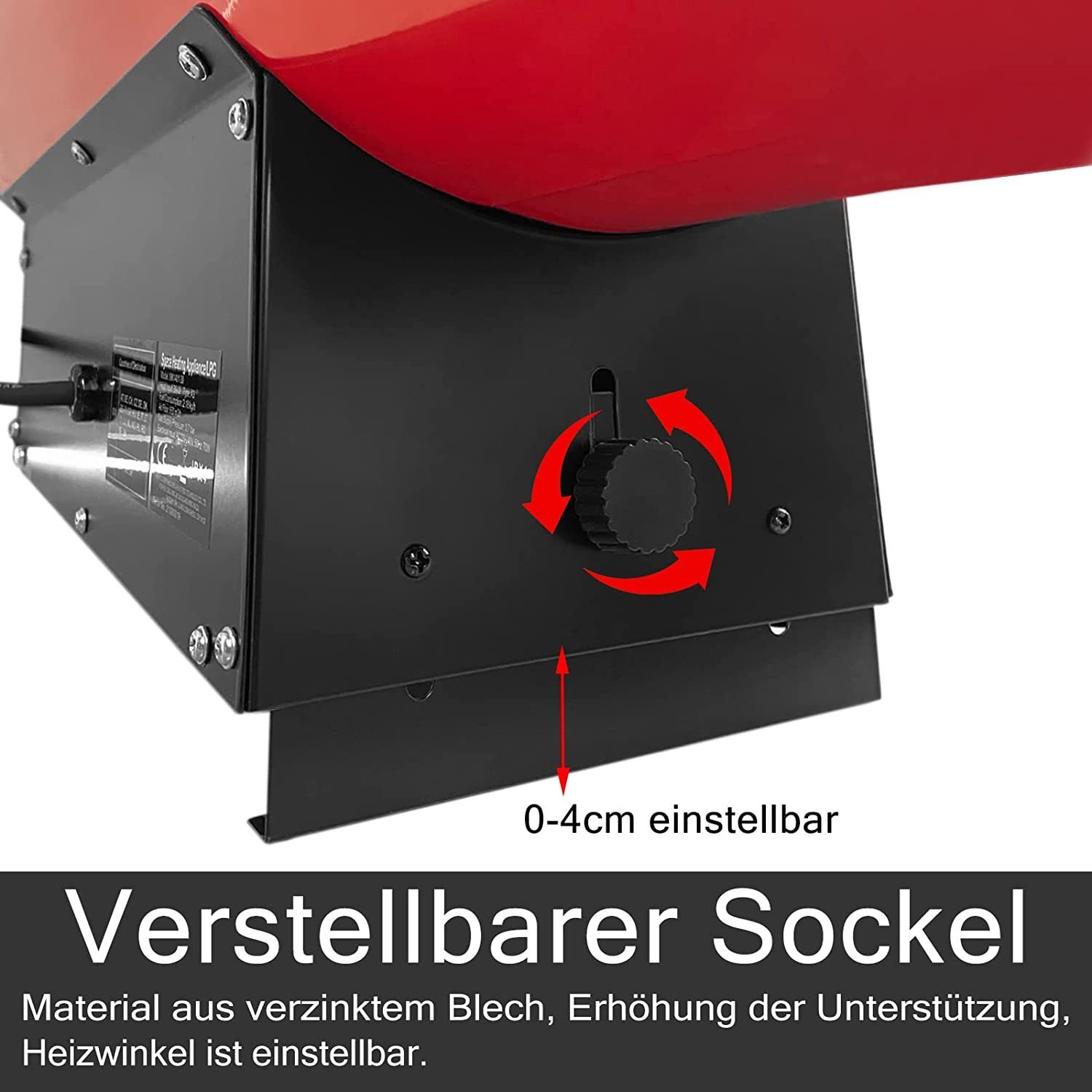UISEBRT Heizlüfter Heizgeräte Gas Gasheizgebläse Heißluftgenerator, 30000 W