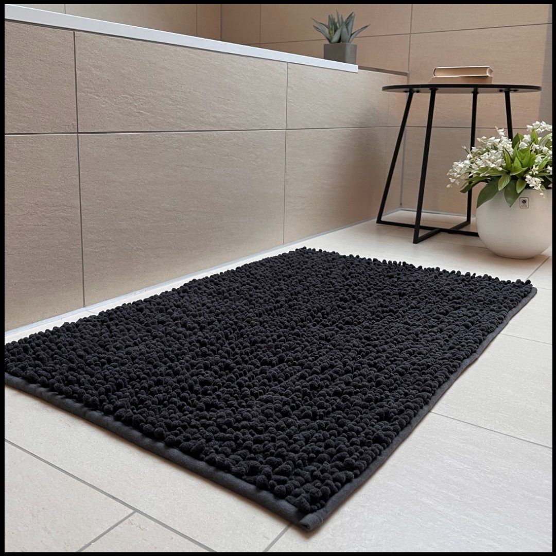 Badematte Badteppich rutschfeste Badematten, weicher und flauschiger Badteppich Novabad, rutschhemmend, beschichtet, Memory Schaum, trockene und schimmelresistente Badedecke, Memory Schaum, schnell trocknend, wasserabsoierend, fußbodenheizungsgeeigne