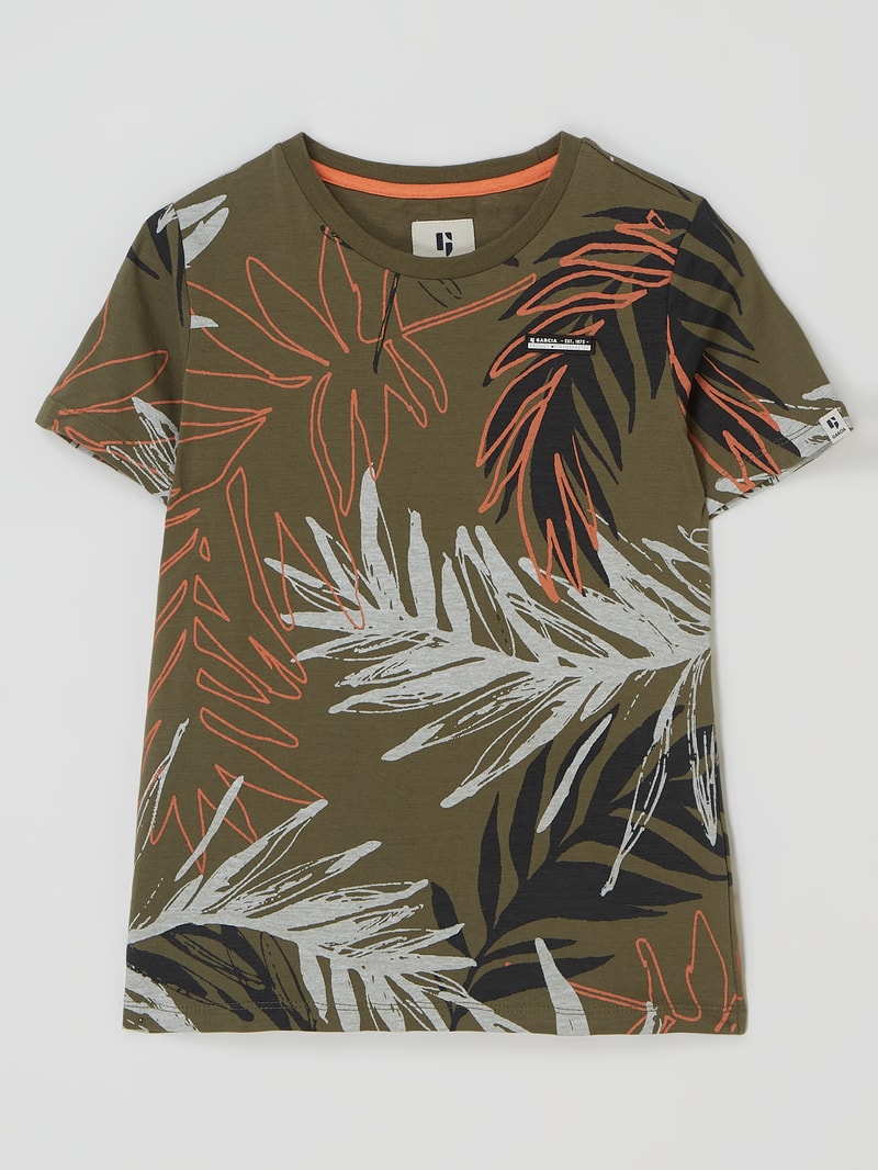 T-Shirt aus Baumwolle in khaki