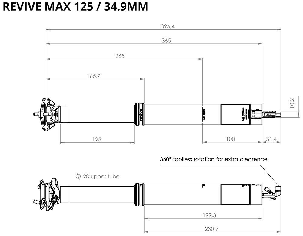BikeYoke Revive Max 34,9 Vario-Sattelstütze kaufen | Bike-Discount