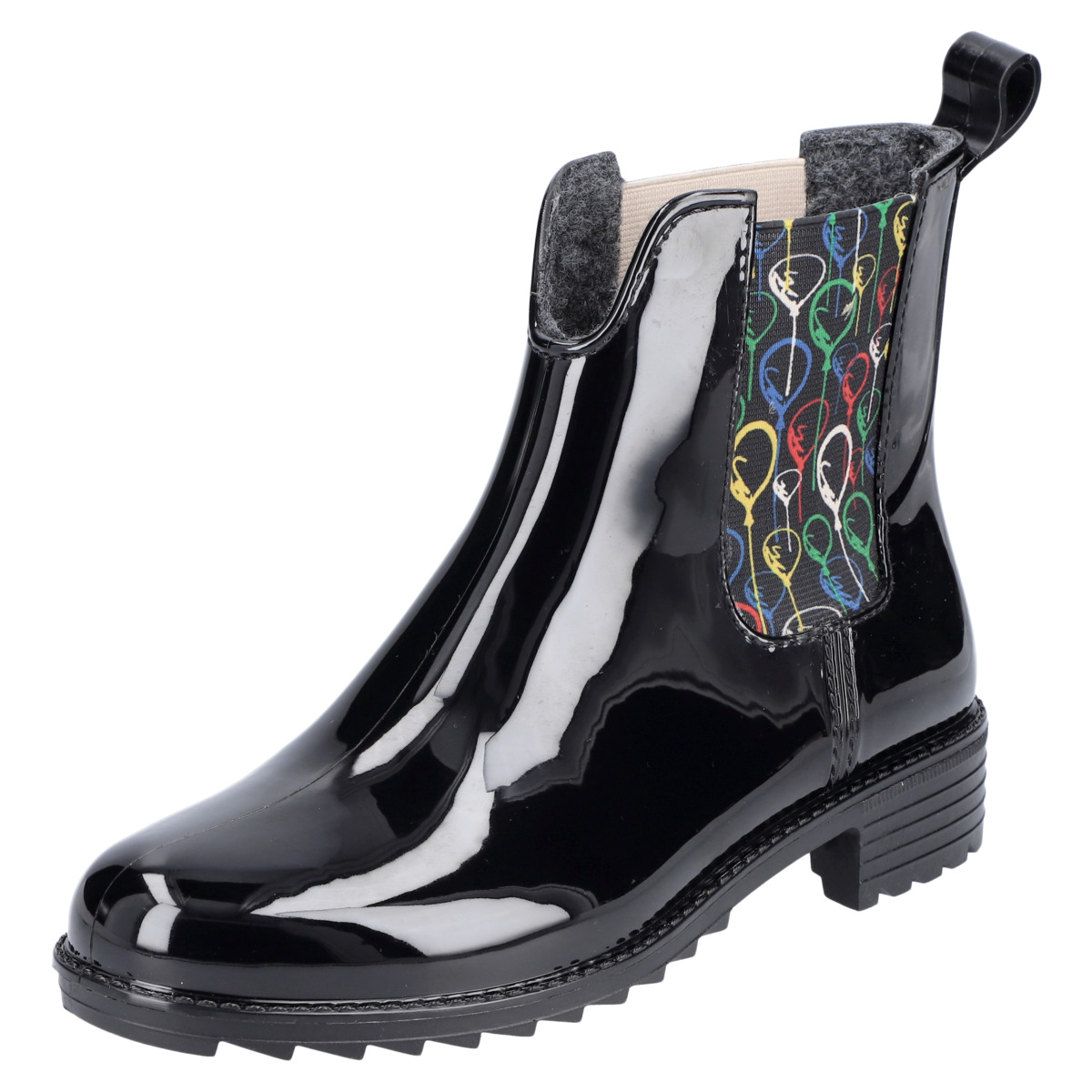Rieker P8280 Gummistiefelette schwarz