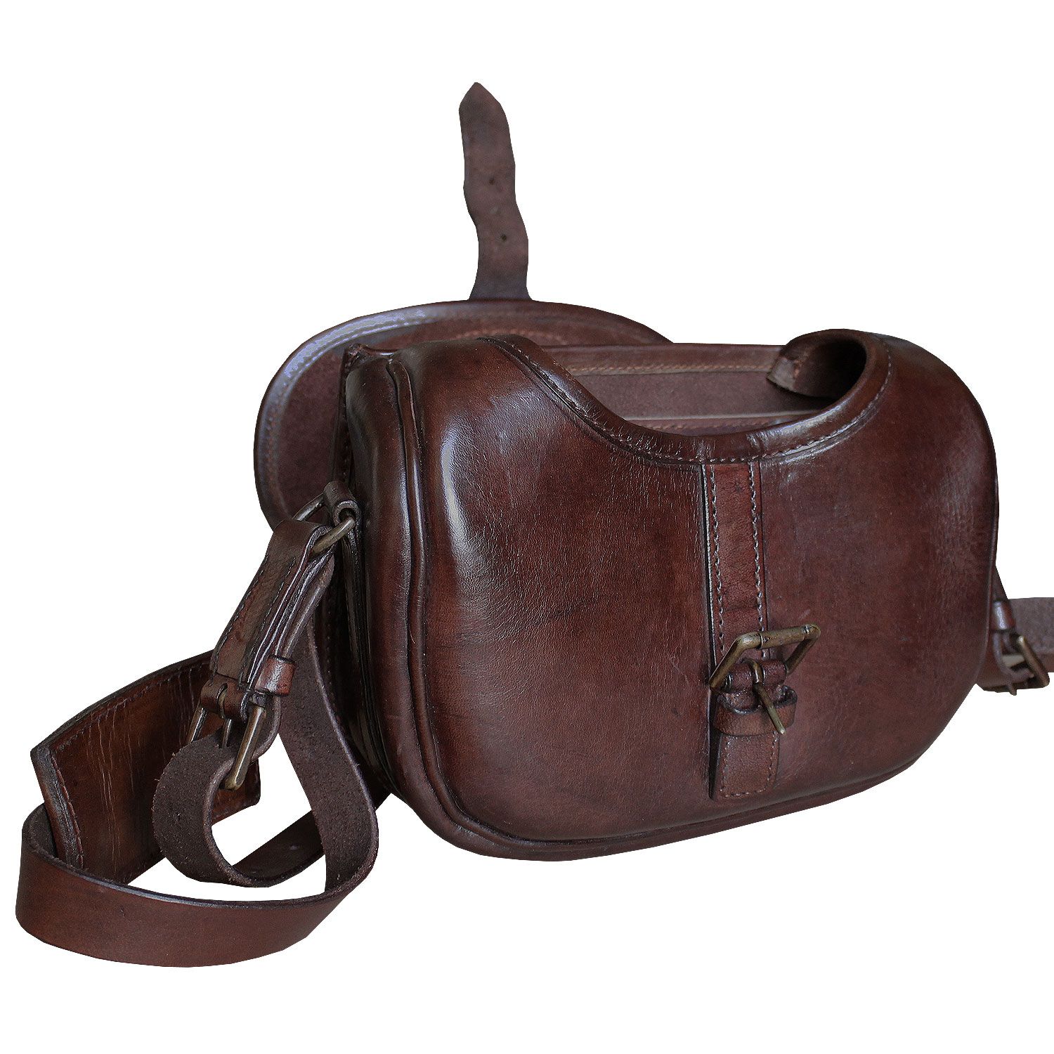 Leder Umhängetasche English Style Cartridge Bag