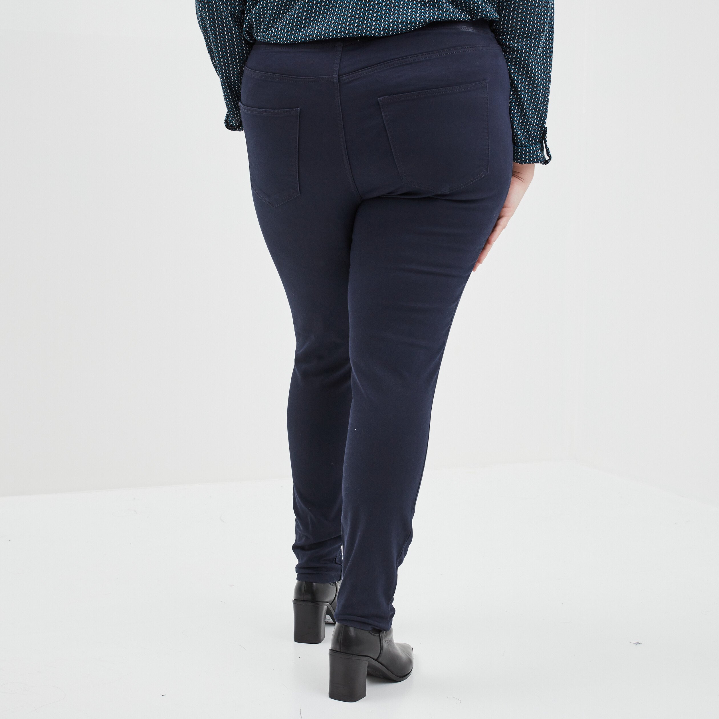 Jegging bleu marine femme grande taille | La Halle