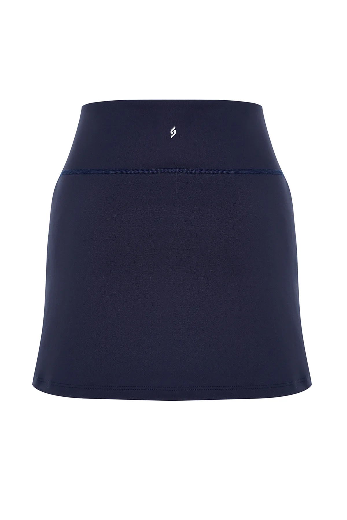Trendyol Collection  Dunkelblaue reflektierende bedruckte 2-lagige Innenshorts mit Tasche, Tennis-Strick-Sport-Shorts-Rock THMSS23SR00013