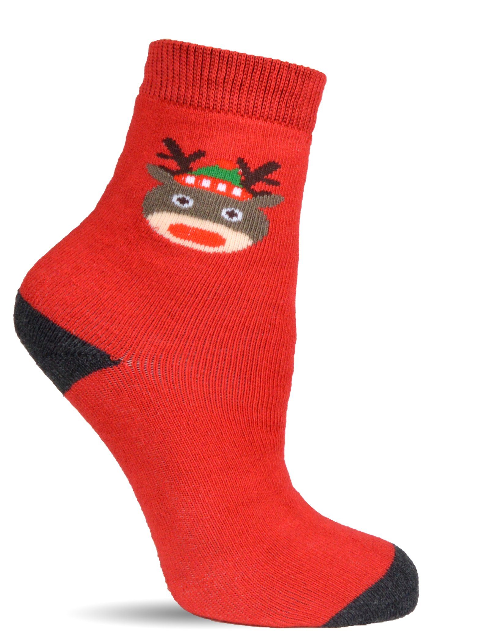Frostfighter Thermosocken Kinder Weihnachtssocken (Beutel, 6 Paar) Anitipilling Innenfutter, Vollfrottee Innenfutter
