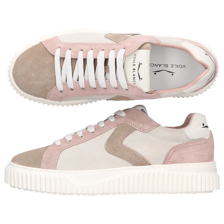 VOILE BLANCHE - Sneaker low LIPARI Veloursleder - pink