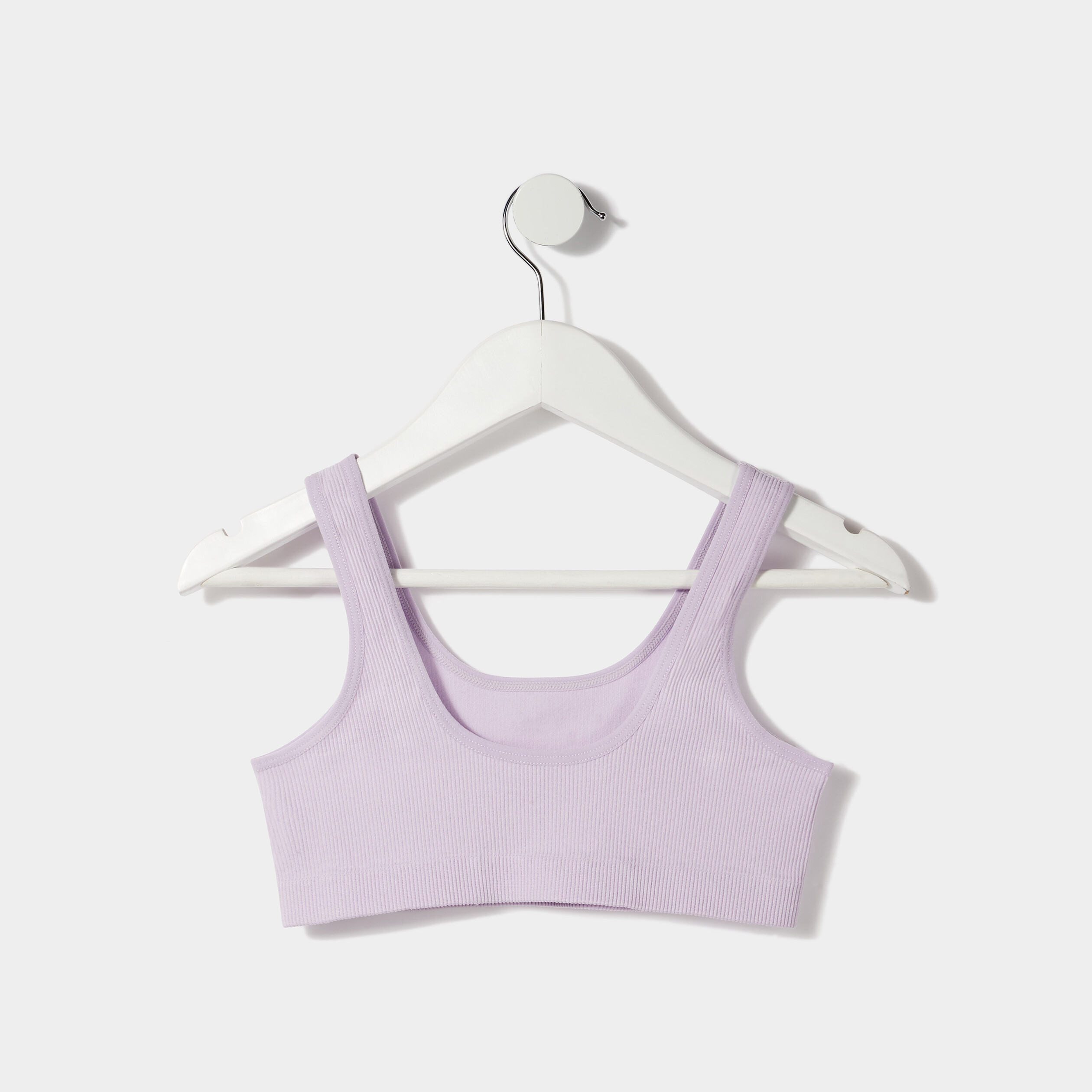 Lot 2 brassières bretelles larges mauve fille | La Halle