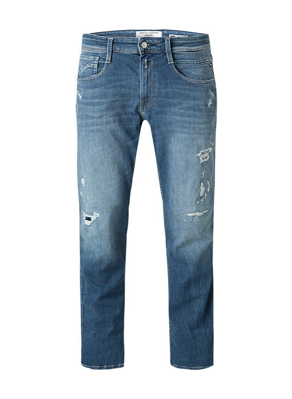 Replay, Jeans Anbass, Slim Fit, Baumwoll-Stretch, blau