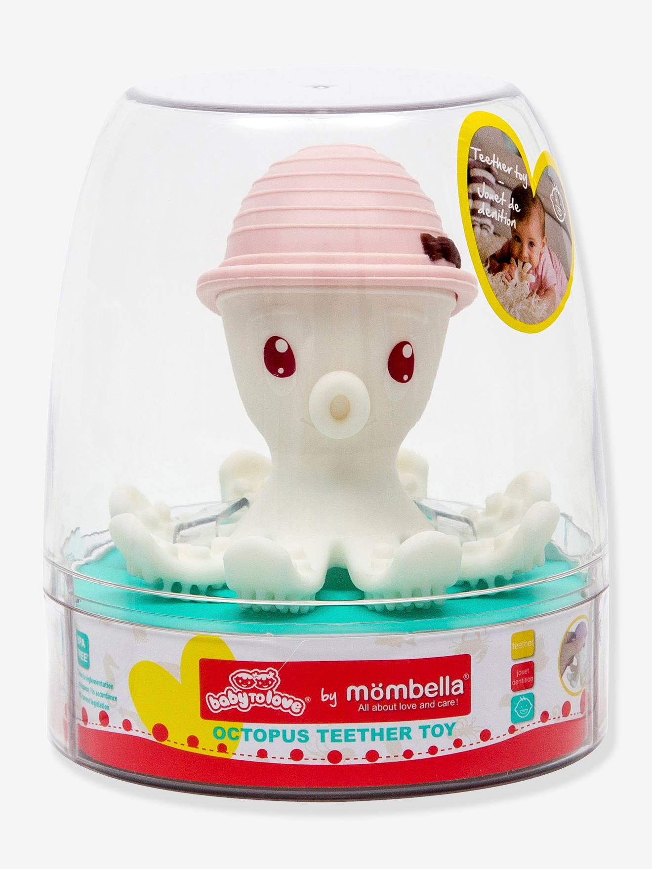 Little big friends Baby Beißspielzeug BONNIE, DIE KRAKE BABYTOLOVE - weiß/hellblau