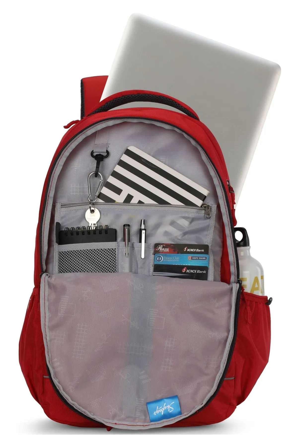 Skybags  Rucksack - Rot - Unifarben
