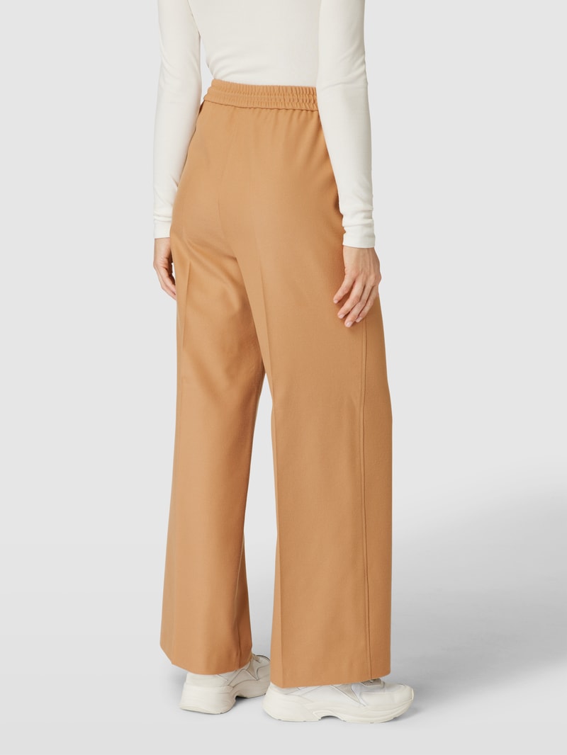 Marlenehose mit Bügelfalten Modell 'Tavite' in camel