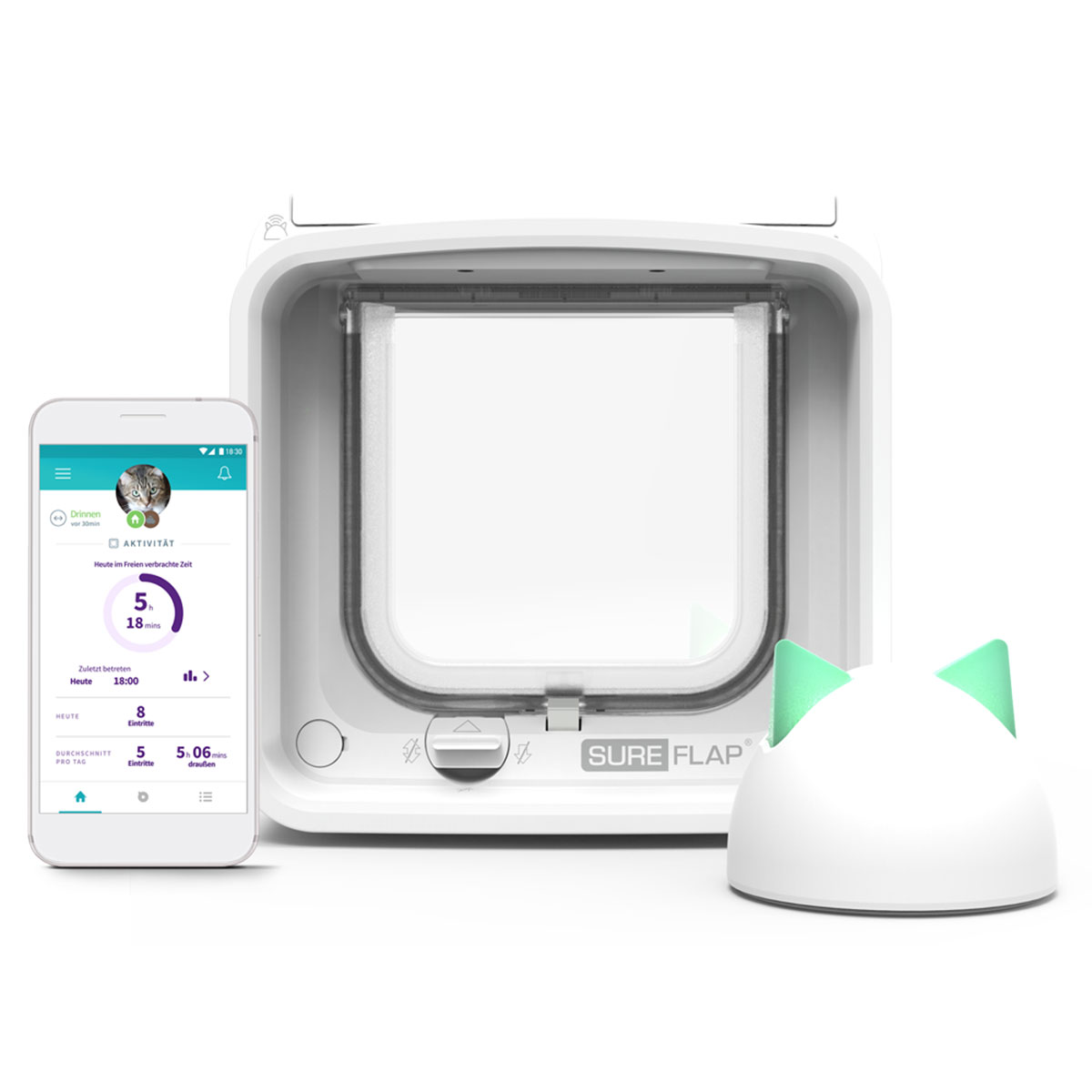 SureFlap Mikrochip Katzenklappe Connect + Hub kaufen