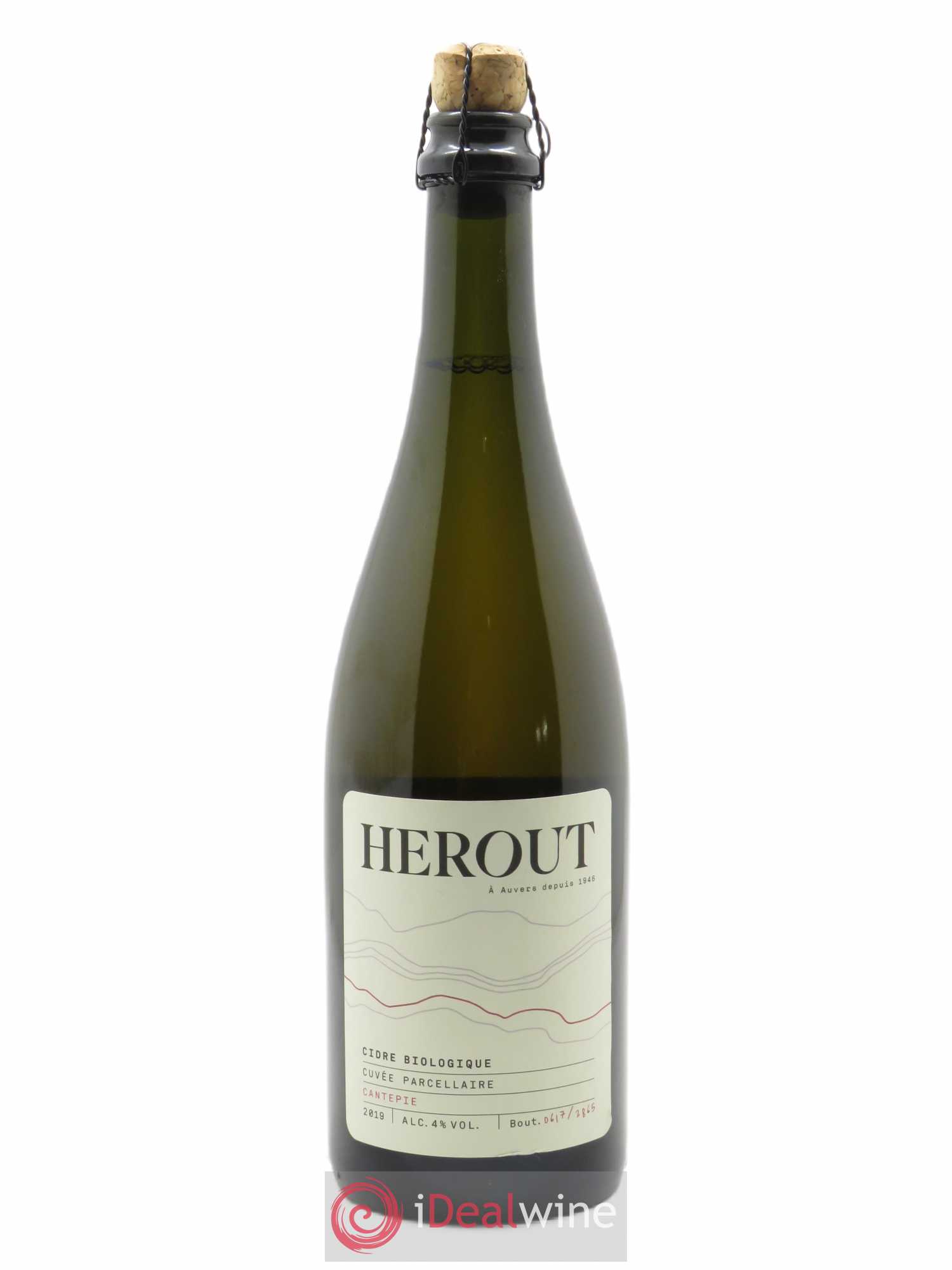 Cidre Cuvée parcellaire Cantepie Herout  2019 - Lot de 1 Bouteille