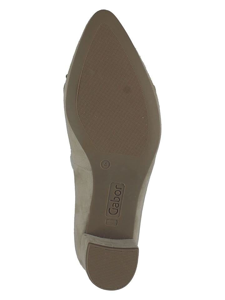 Gabor Leder-Pumps in Beige günstig kaufen