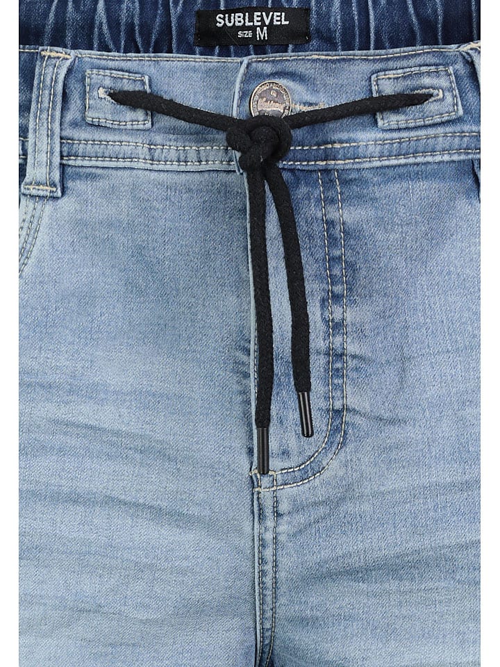 Sublevel Jeans-Bermudas in Hellblau günstig kaufen