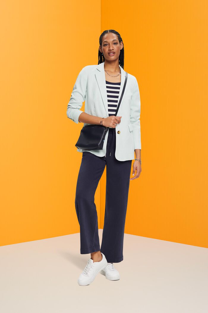 Einreihiger Blazer mit Leinen
