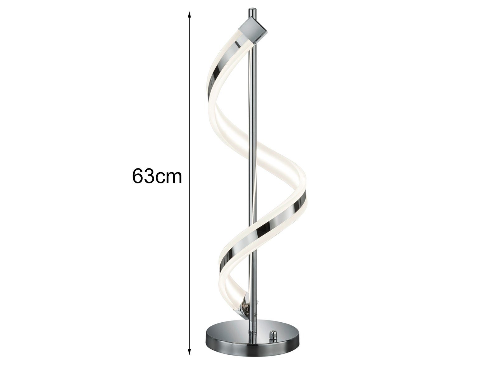 meineWunschleuchte LED Tischleuchte, Dimmer, LED fest integriert, Warmweiß, 2er Set groß-e ausgefallene Designer-lampen Spiral-lampe, Höhe 63cm